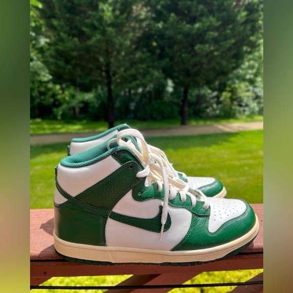 Nike Dunk High 2011 Gorge Green Size 10,5 317982-119 Pre-owned Very Clean - Picture 6 of 16